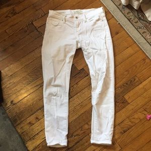 White 7/8s jeans from Lucky Brand